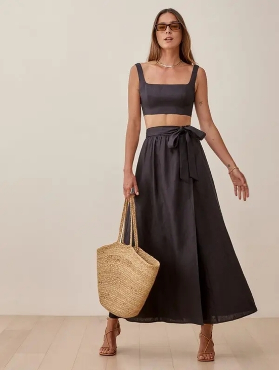 Reformation Dresses & Skirts - Reformation Palm Linen Skirt Size 8
